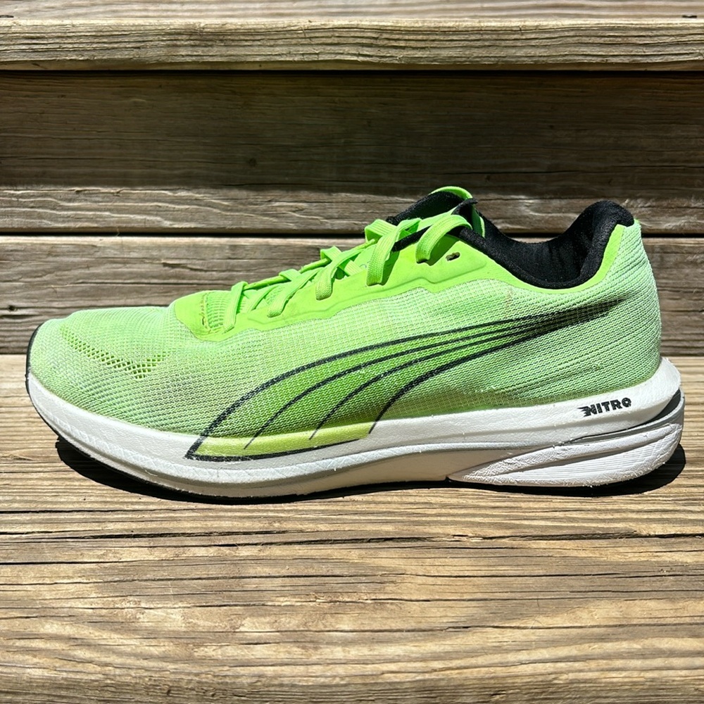 💚 Puma Velocity Nitro ‘Green Glare’ Running Shoes, Size 7